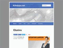 Tablet Screenshot of kiihdytys.net